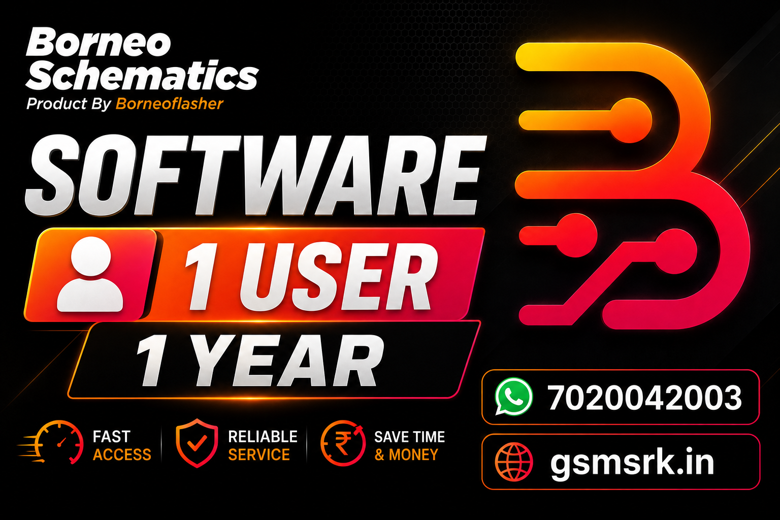 Borneo Schematics 1 User (12 Months) Activation/Renew Code ⚡