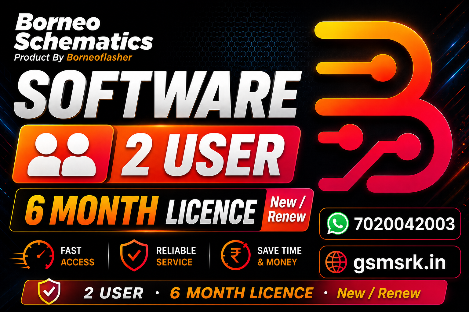 Borneo Tool (2 User)- 6 Month Activation