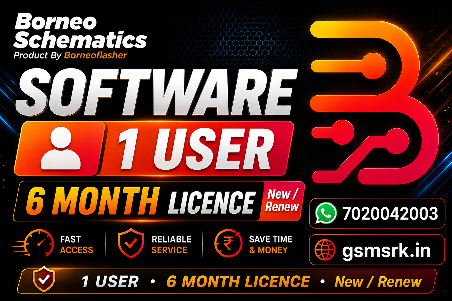 Borneo Tool (1 User)- 6 Month Activation