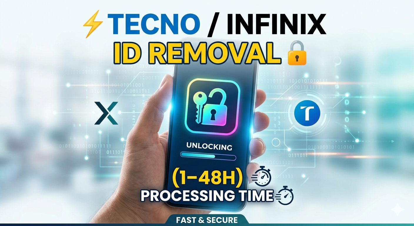 ⚡ 𝗧𝗘𝗖𝗡𝗢 / 𝗜𝗡𝗙𝗜𝗡𝗜𝗫 𝗜𝗗 𝗥𝗘𝗠𝗢𝗩𝗔𝗟 🔓 (𝟭–𝟰𝟴𝗛)